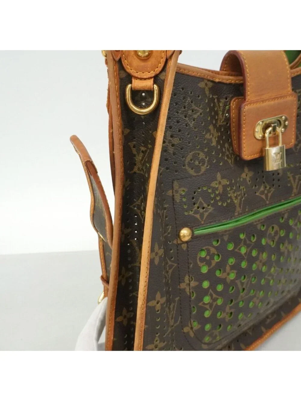 Louis Vuitton Shoulder Bag Monogram Perfo Musette Vert